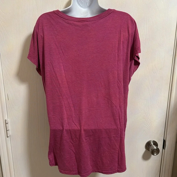 Fun Women’s Pink Short Sleeve T-Shirt Winosaurus Soft Size 2X Party Wine Night - Picture 5 of 7